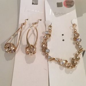 I AM BRAND EARRINGS WITH BRACELET- brand new